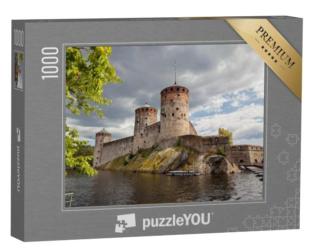 Puzzel 1000 stukjes „Imposant kasteel Olavinlinna, Savonlinna, Finland“