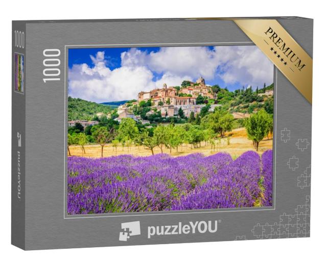 Puzzel 1000 stukjes „Simiane-la-Rotonde, een pittoresk dorpje, Provence, Frankrijk“