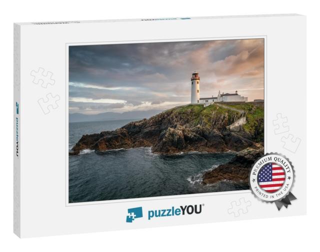 This is a Picture of Fanad Light House on the North Coast... Jigsaw Puzzle