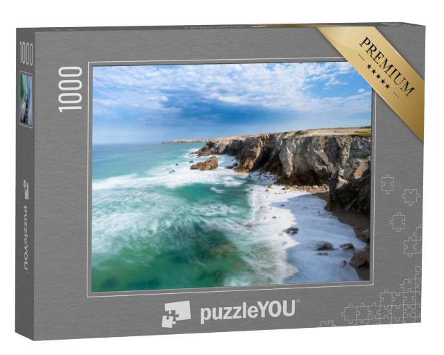 Puzzel 1000 stukjes „Prachtige kustlijn van Quiberon in Bretagne, Frankrijk“