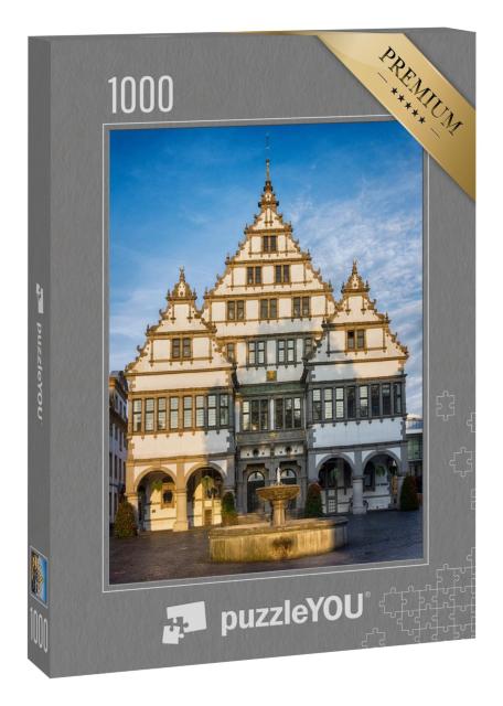 Puzzle 1000 Teile „Paderborner Rathaus, in Deutschland, erbaut im Jahr 1611“