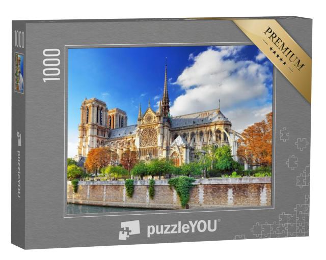 Puzzel 1000 stukjes „Kathedraal Notre Dame Parijs, Frankrijk“