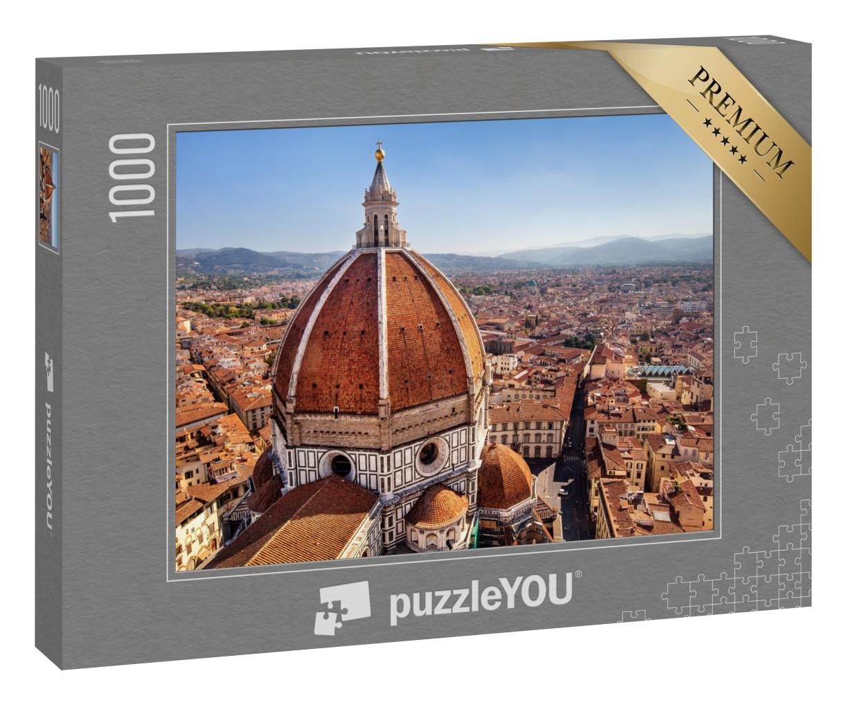Puzzle 1000 Teile „Blick auf die Kathedrale Santa Maria del Fiore in Florenz, Italien“