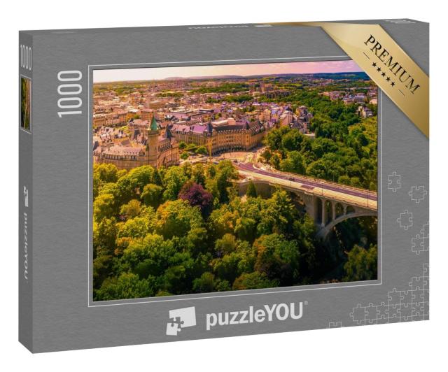 Puzzle 1000 Teile „Panoramablick auf Luxemburg“