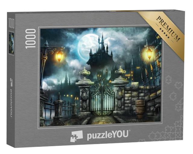 Puzzel 1000 stukjes „Kasteel Halloween“