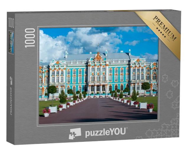 Puzzel 1000 stukjes „Catharinapaleis van Tsarskoje Selo, Sint-Petersburg, Rusland“