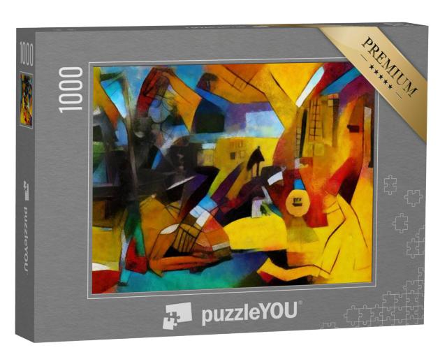 Puzzel 1000 stukjes „Alternatieve reproducties van beroemde schilderijen, Picasso“