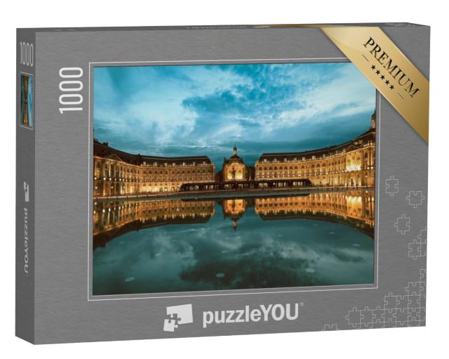 Puzzel 1000 stukjes „Place De La Bourse in Bordeaux, Frankrijk, UNESCO werelderfgoed“