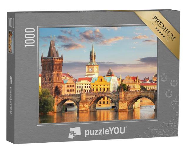 Puzzel 1000 stukjes „Praag - Karelsbrug, Tsjechië“