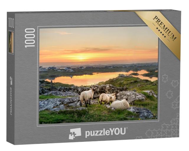 Puzzel 1000 stukjes „Zonsondergang in Connemara, Ierland“