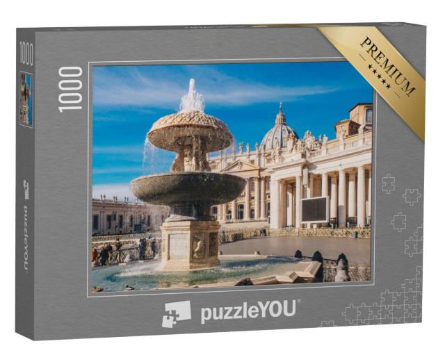 Puzzel 1000 stukjes „Sint-Pietersbasiliek en Sint-Pietersplein“