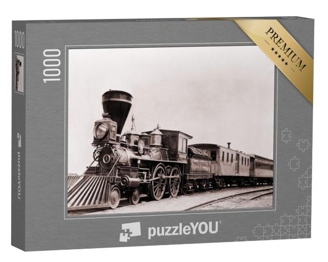 Puzzel 1000 stukjes „William Crooks, locomotief uit 1861 met tender“