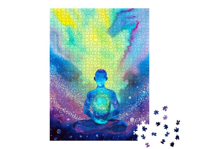 Puzzle 1000 Teile „Buntes Bild für Meditation“