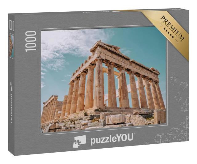 Puzzle 1000 Teile „Parthenon ist ein ehemaliger Tempel auf der Akropolis, Athen“