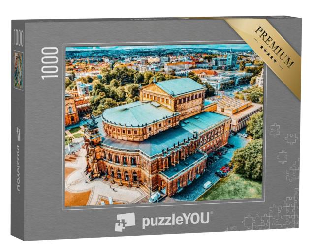 Puzzel 1000 stukjes „De Semperoper in Dresden, Saksen, Duitsland“