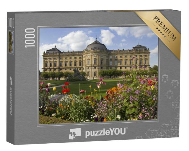 Puzzel 1000 stukjes „Residentiegebouw en tuin Würzburg“