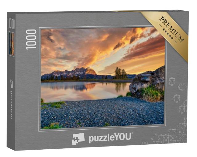 Puzzel 1000 stukjes „Het Wilder Kaisergebergte vroeg in de ochtend“