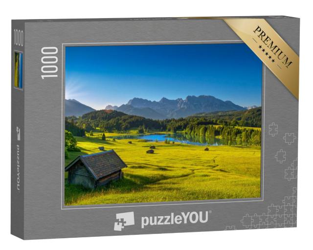 Puzzel 1000 stukjes „De Geroldsee in het Karwendelgebergte, Opper-Beieren, Duitsland“