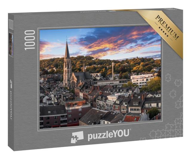 Puzzle 1000 Teile „Panoramablick auf den Lousberg in Aachen, Deutschland“