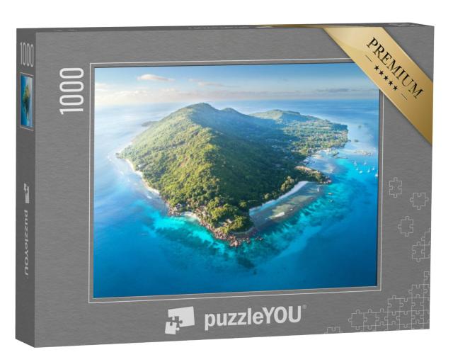 Puzzel 1000 stukjes „Schilderachtig eiland La Digue, Seychellen“