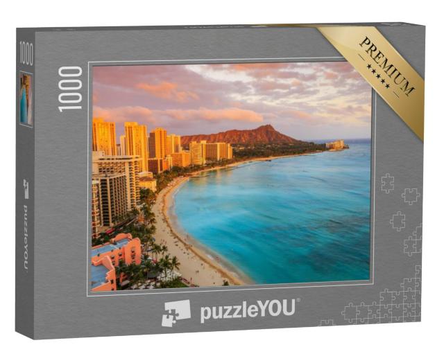 Puzzel 1000 stukjes „Skyline van Honolulu, Hawaii“