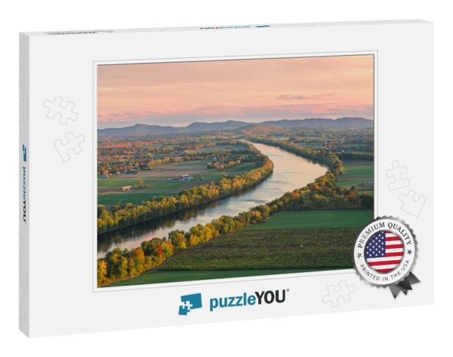 Sugarloaf Mountain Overlooking Connecticut River in the F... Jigsaw Puzzle