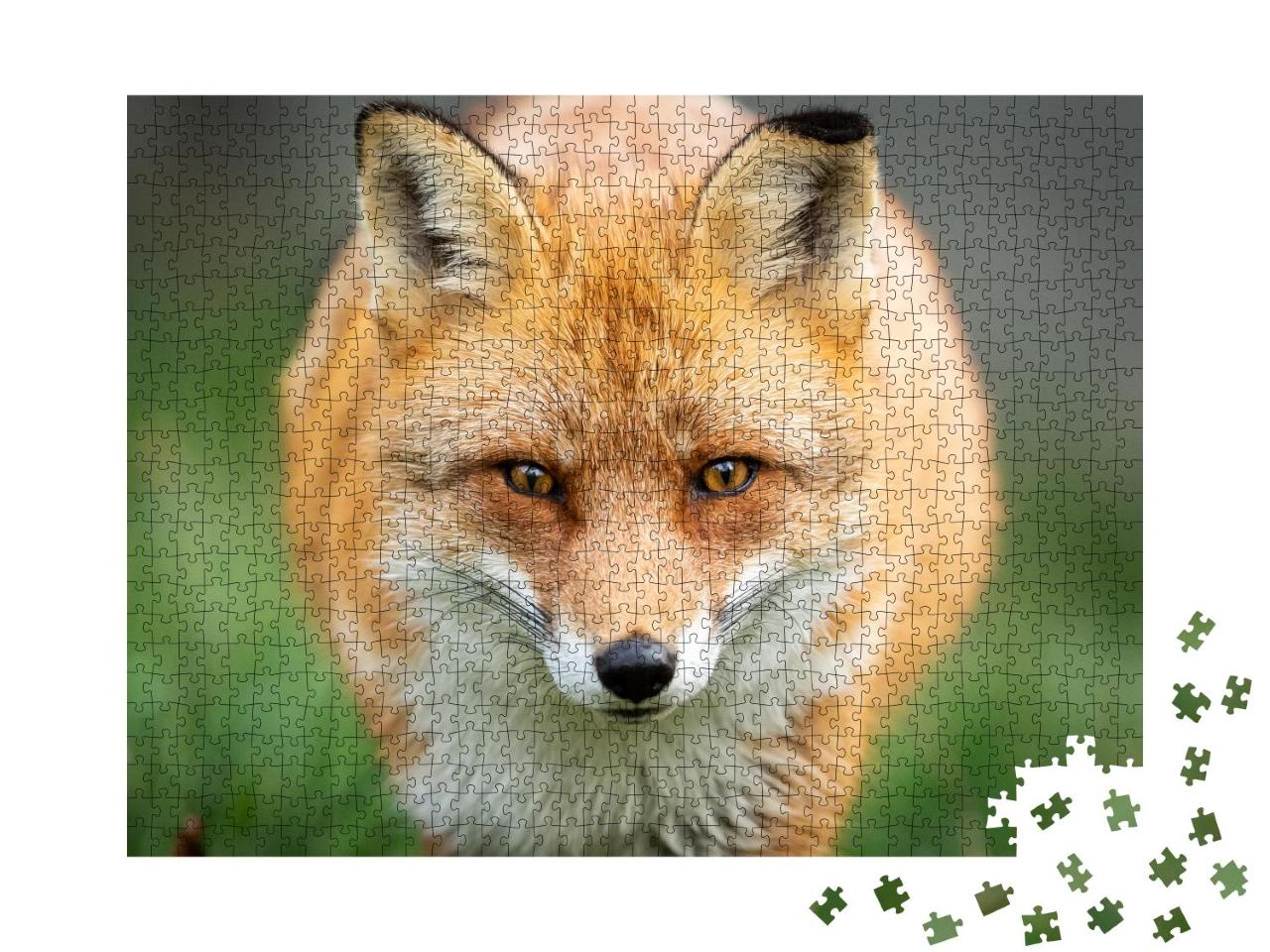 Puzzle 1000 Teile „Rotfuchs auf der Jagd“