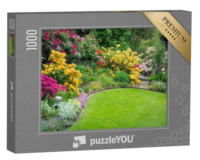 Puzzel 1000 stukjes „Prachtige tuin in de lente“