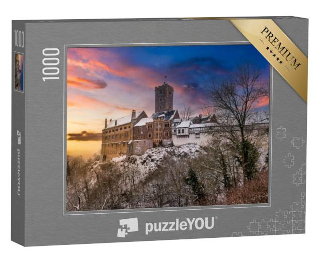 Puzzel 1000 stukjes „Kasteel Wartburg, UNESCO-werelderfgoed in het Thüringer Woud“