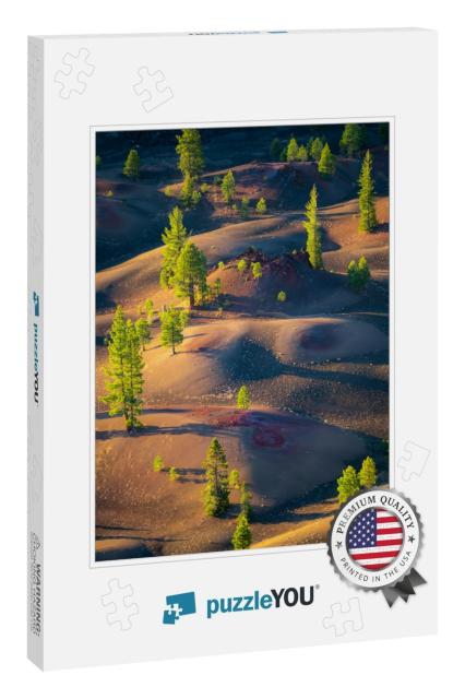 The Painted Dunes in Lassen Volcanic National Park At Sun... Jigsaw Puzzle
