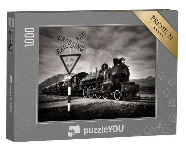 Puzzel 1000 stukjes „Oude stoomlocomotief, Kingston, Nieuw-Zeeland“