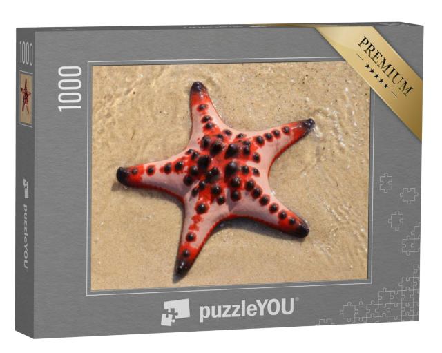 Puzzel 1000 stukjes „Rode zeesterren op het strand, Phu Quoc, Vietnam“