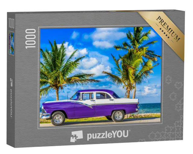 Puzzel 1000 stukjes „Klassieke oldtimer in Havana, Cuba“