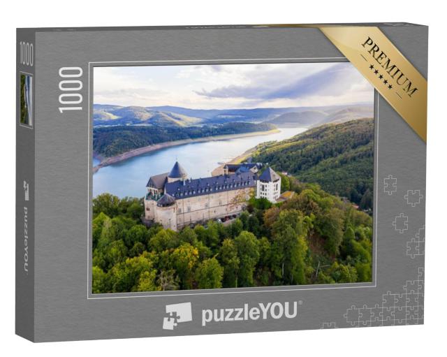 Puzzel 1000 stukjes „Edersee, kasteel Waldeck, Hessen, Duitsland“