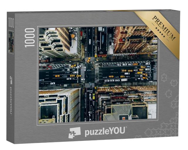 Puzzel 1000 stukjes „Luchtfoto van de binnenstad van New York“