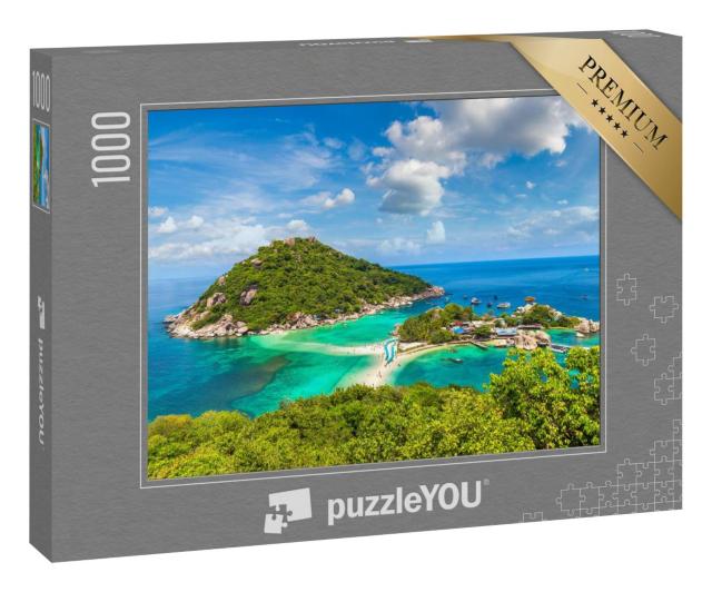 Puzzle 1000 Teile „Pittoreske Insel Nang Yuan, Thailand“