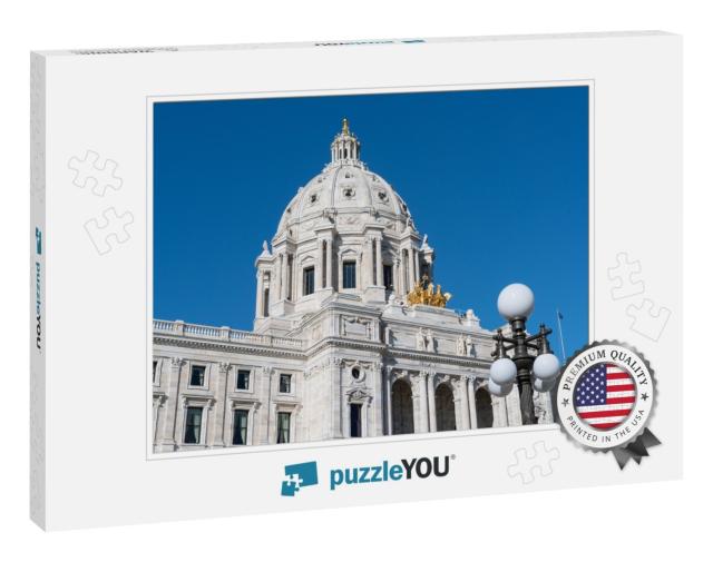 Facade of the Minnesota State Capitol Building in St Paul... Jigsaw Puzzle