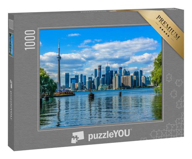 Puzzle 1000 Teile „Die schöne Skyline von Toronto über dem See. Toronto, Ontario, Kanada“