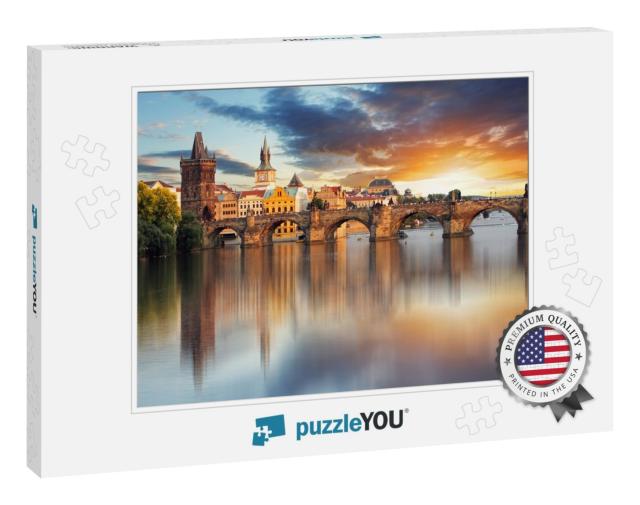 Prague - Charles Bridge, Czech Republic... Jigsaw Puzzle