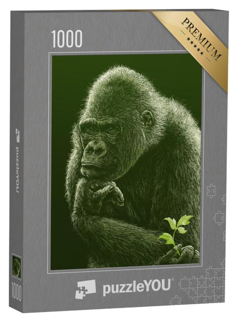 Puzzel 1000 stukjes „Gorilla“