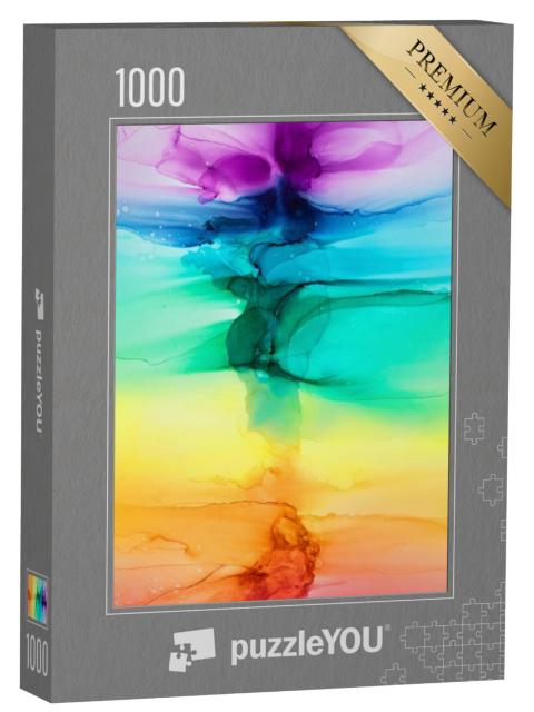 Puzzel 1000 stukjes „Vele kleuren van de regenboog“