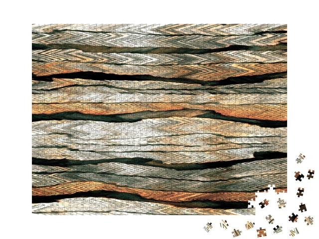 Puzzle 1000 Teile „Abstrakte Pastelltöne im Melange Aquarell-Effekt“