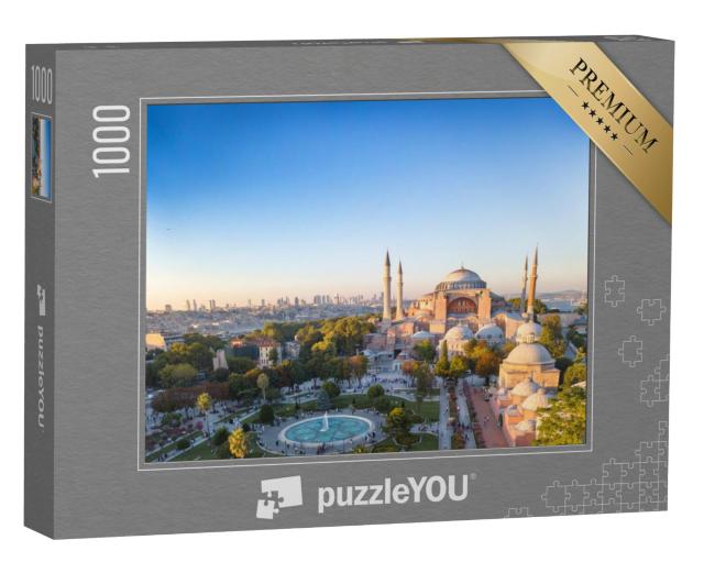 Puzzel 1000 stukjes „Hagia Sophia met een prachtig uitzicht op de Bosporus“