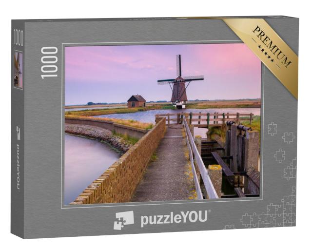 Puzzel 1000 stukjes „Molen van het Noorden op Texel“