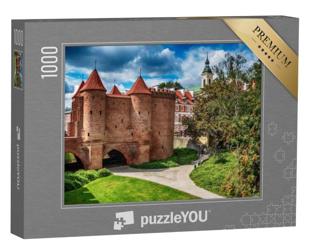 Puzzel 1000 stukjes „Warschau Barbican, Polen“