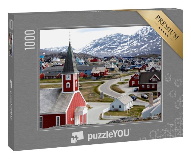 Puzzle „Kathedrale von Nuuk in der Hauptstadt von Grönland“