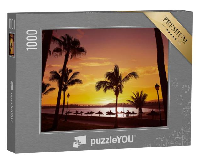 Puzzel 1000 stukjes „Caleta del Fuste op de Canarische Eilanden in Spanje“