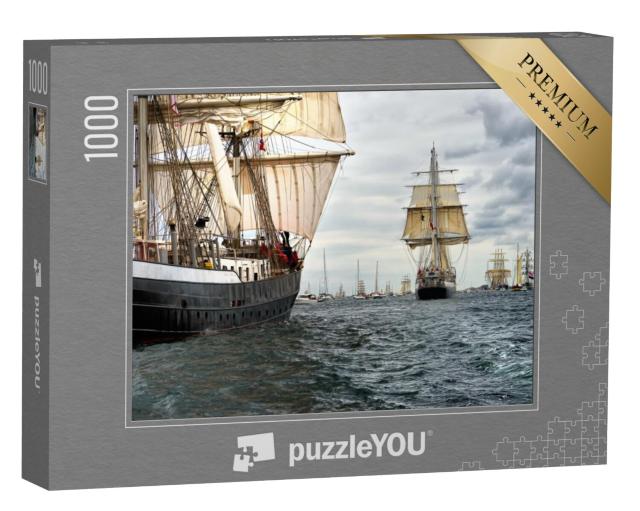 Puzzel 1000 stukjes „Indrukwekkende zeilschepenregatta“