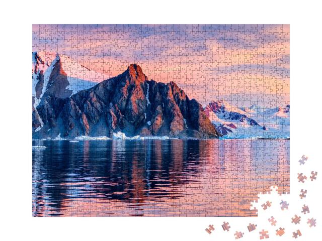Puzzle 1000 Teile „Ein Bild eines Eisbergs in der Antarktis“
