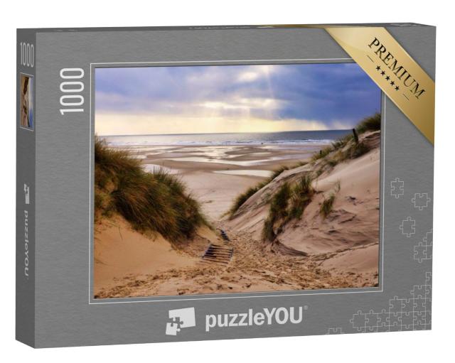 Puzzel 1000 stukjes „Prachtige duinen op het strand van Amrum, Duitsland“